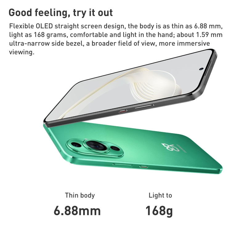 HUAWEI nova 11 FOA-AL00, 60MP Front Camera, 256GB, China Version 4G, OTG, NFC, Not Support Google Play(Gold)