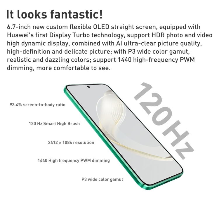 HUAWEI nova 11 FOA-AL00, 60MP Front Camera, 256GB, China Version 4G, OTG, NFC, Not Support Google Play(Gold)