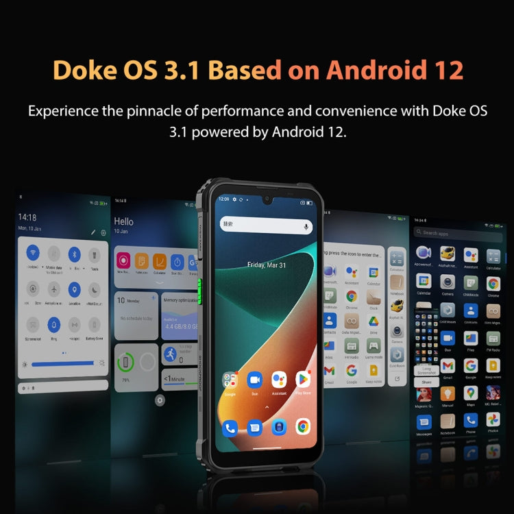 IP68/IP69K/MIL-STD-810H, Face Unlock, 6580mAh Battery, 6.1 inch Android 12 MTK6765 Helio P35 Octa Core up to 2.3GHz, Network: 4G, OTG, NFC, Dual SIM, BV5300 Pro, 4GB+64GB - NMNYSX