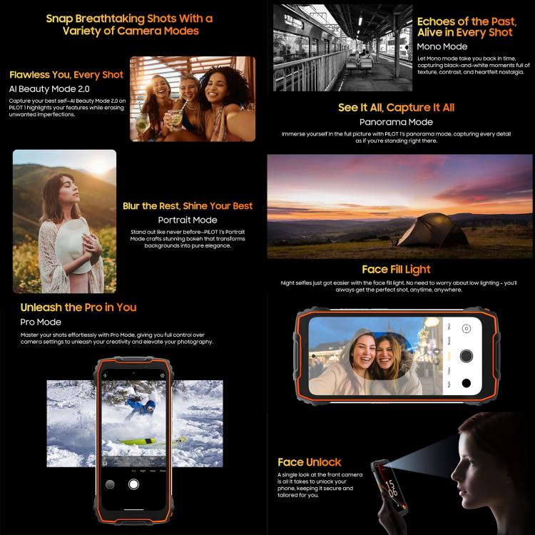 Blackview Oscal PILOT 1, 6GB+256GB, 15000mAh, 6.67 inch Android 14 MediaTek MT6769V/CB Helio G81 Octa Core, Network: 4G, OTG, NFC - NMNYSX