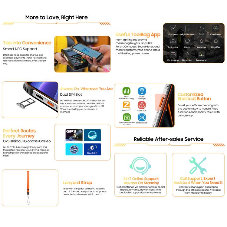Blackview Oscal PILOT 1, 6GB+256GB, 15000mAh, 6.67 inch Android 14 MediaTek MT6769V/CB Helio G81 Octa Core, Network: 4G, OTG, NFC - NMNYSX
