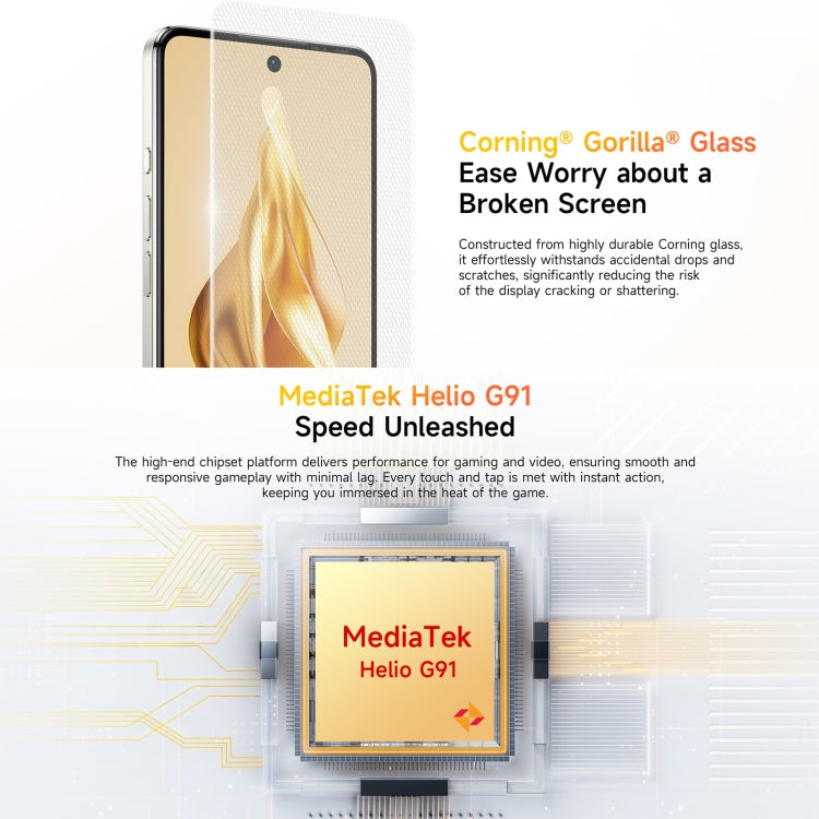 Ulefone Note 18 Pro, 6GB+256GB, Face ID & Side Fingerprint, 6.78 inch Android 14 MediaTek Helio G91 MTK6769 Octa Core, Network: 4G, Dual SIM, OTG, NFC - NMNYSX