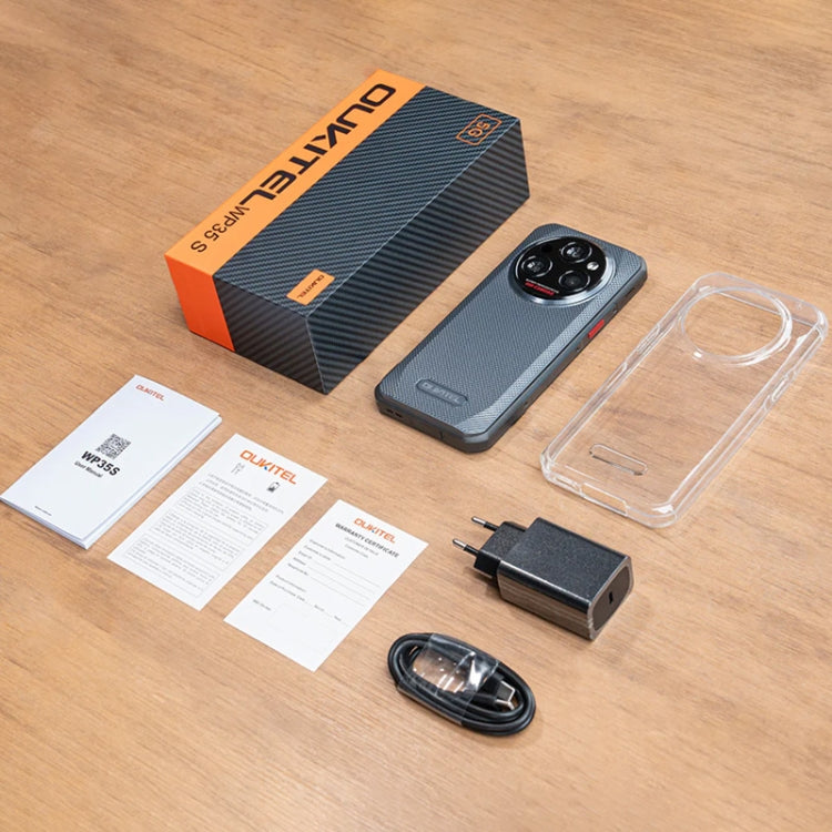 Oukitel WP35 S 4G Rugged Phone, 6GB+256GB, IP68/IP69K, Side Fingerprint, 11000mAh, 6.56 inch Android 14 MediaTek Helio G85 Octa Core, NFC, OTG, Network: 4G, WP35 S 4G - NMNYSX