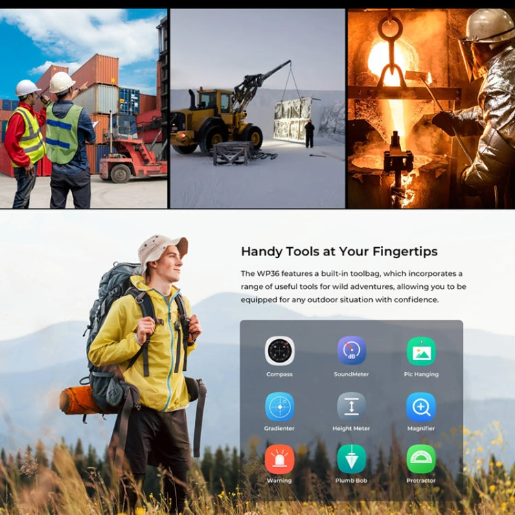 Oukitel WP36 Pro, 6GB+256GB, IP68/IP69K, Fingerprint Identification, 10600mAh, 6.52 inch MediaTek MT8788 Octa Core, NFC, OTG, Network: 4G, WP36 Pro, 6GB+256GB - NMNYSX