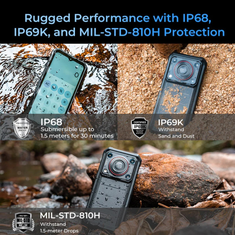 Oukitel WP36 Pro, 6GB+256GB, IP68/IP69K, Fingerprint Identification, 10600mAh, 6.52 inch MediaTek MT8788 Octa Core, NFC, OTG, Network: 4G, WP36 Pro, 6GB+256GB - NMNYSX