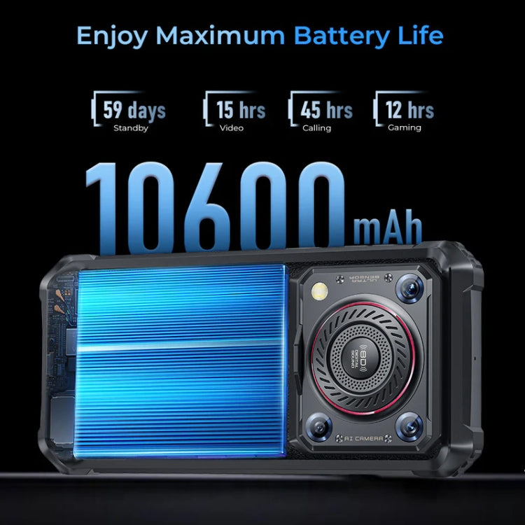 Oukitel WP36 Pro, 6GB+256GB, IP68/IP69K, Fingerprint Identification, 10600mAh, 6.52 inch MediaTek MT8788 Octa Core, NFC, OTG, Network: 4G, WP36 Pro, 6GB+256GB - NMNYSX