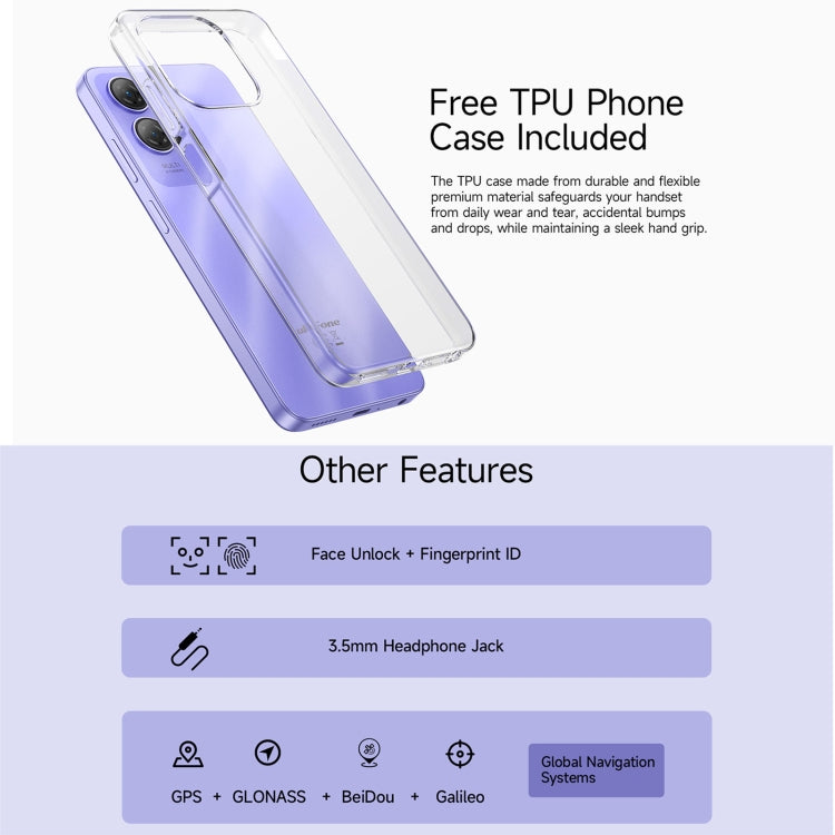 Ulefone Note 21, 4GB+128GB, Face ID & Fingerprint, 6.56 inch Android 14 Unisoc T606 Octa Core, Network: 4G, Dual SIM, OTG - NMNYSX