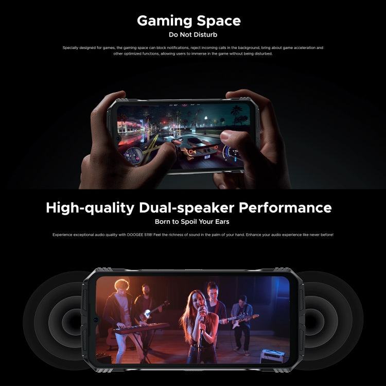 DOOGEE S118 Rugged Phone, 12GB+512GB, 6.58 inch Android 14 MediaTek Helio G99 Octa Core, Network: 4G, OTG, NFC - NMNYSX