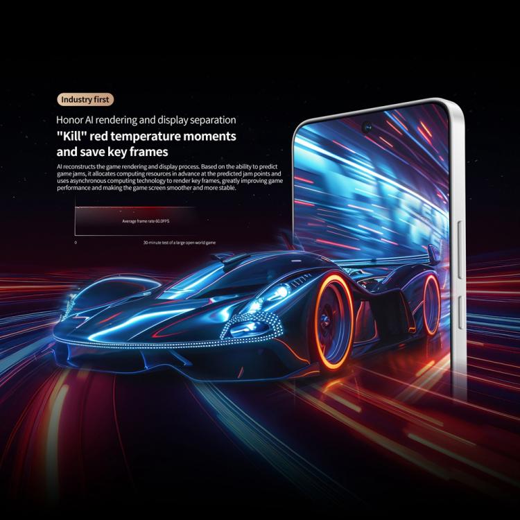 Honor GT, 12GB+512GB, In-screen Fingerprint, 6.7 inch MagicOS 9.0 Android 15.0 Snapdragon 8 Gen 3 Octa Core, Network: 5G, OTG, NFC, 12GB+512GB