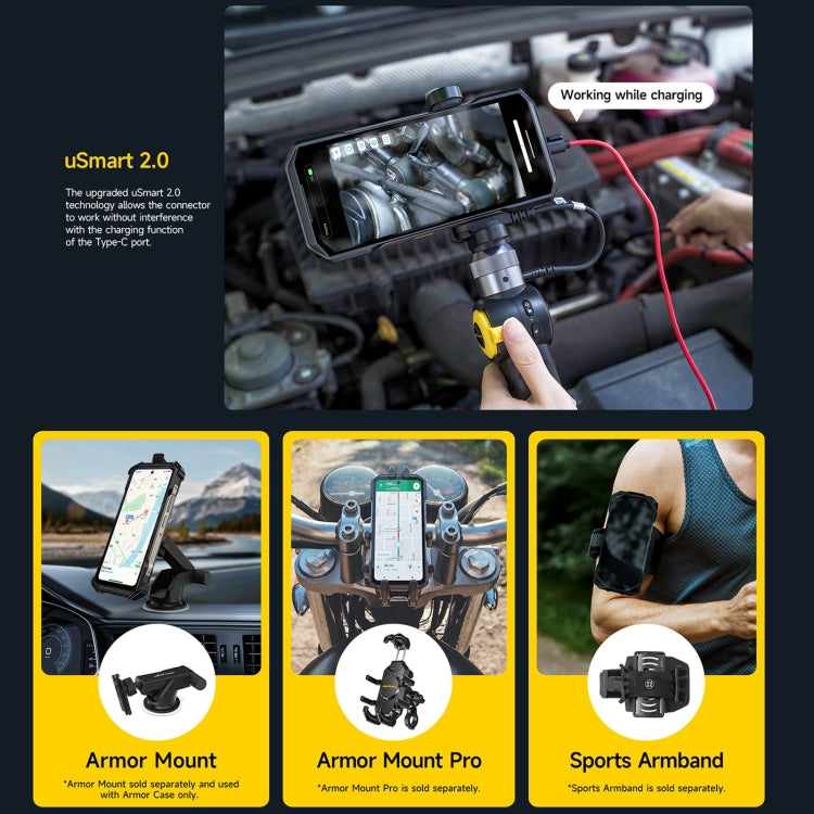 Ulefone Armor 27 Rugged Phone, 12GB+256GB, Night Vision, 10600mAh, 6.78 inch Android 14 MediaTek Helio G99 Octa Core, Network: 4G, NFC, OTG, Armor 27 - NMNYSX