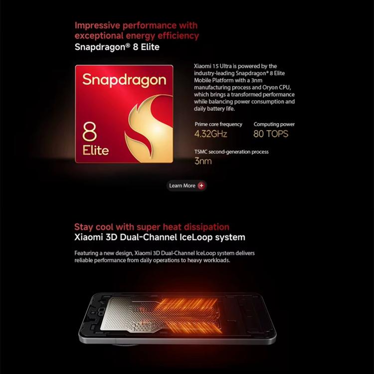 Xiaomi 15 Ultra Global, 16GB+512GB, 3D Ultrasonic Fingerprint, 200MP Camera, 6.73 inch Xiaomi HyperOS 2 Snapdragon 8 Elite Octa Core 3nm, NFC, Network: 5G, Xiaomi 15 Ultra Global, 16GB+512GB (Silver), Xiaomi 15 Ultra Global, 16GB+512GB (Black)