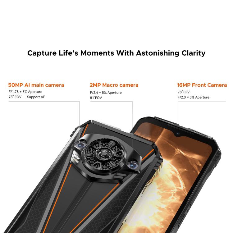DOOGEE S Punk Pro, Side Fingerprint, 8GB+512GB, 6.6 inch Android 14 Unisoc T7280 Octa Core, Network: 4G, OTG, NFC - NMNYSX