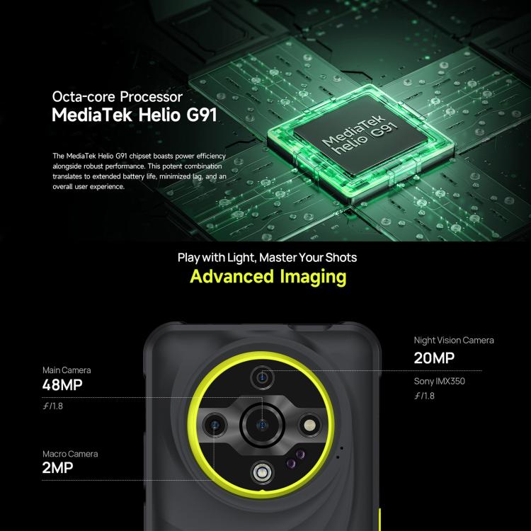 Ulefone Armor X31, 6GB+128GB, Night Vision, IP68/IP69K Rugged Phone, 6.56 inch Android 14 MediaTek Helio G91 Octa Core, Network: 4G, NFC, OTG, Armor X31 - NMNYSX