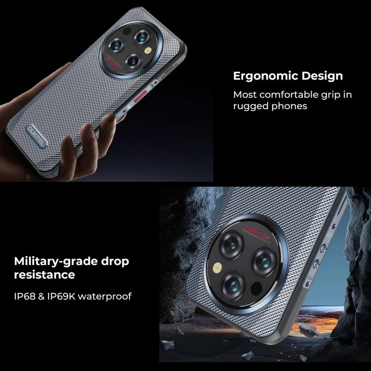 Oukitel WP35 Pro 5G Rugged Phone, 12GB+512GB, 6.6 inch MediaTek Dimensity 6300 Octa Core, NFC, OTG, Network: 5G, WP35 Pro 5G - NMNYSX