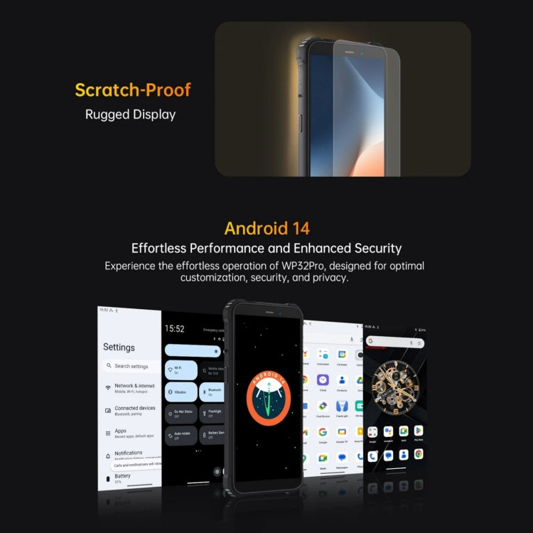 Oukitel WP32 Pro, 6GB+256GB, 6.0 inch Android 14 T606 Octa Core, OTG, Network: 4G, WP32 Pro, 6GB+256GB - NMNYSX