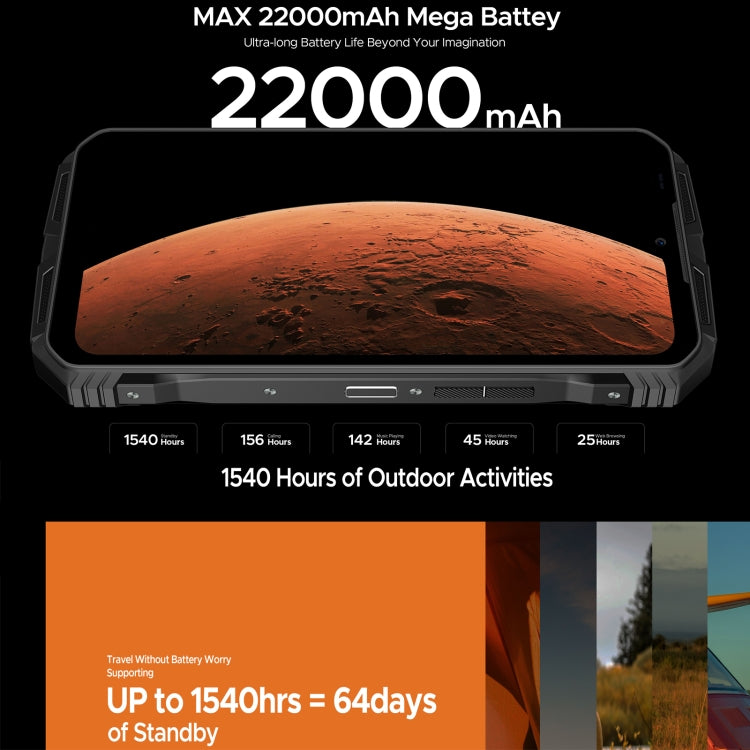 DOOGEE V Max Pro Rugged Phone, 12GB+512GB, 6.58 inch Android 14 Dimensity 7050 Octa Core 2.6GHz, Network: 5G, OTG, NFC - NMNYSX