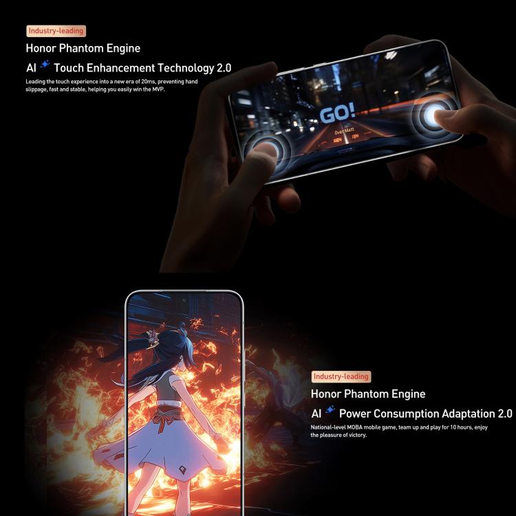 Honor GT Pro, 16GB+512GB, Ultrasonic Fingerprint, 6.78 inch MagicOS 9.0 / Android 15 Snapdragon 8 Elite Octa Core, Network: 5G, NFC, OTG, 16GB+512GB