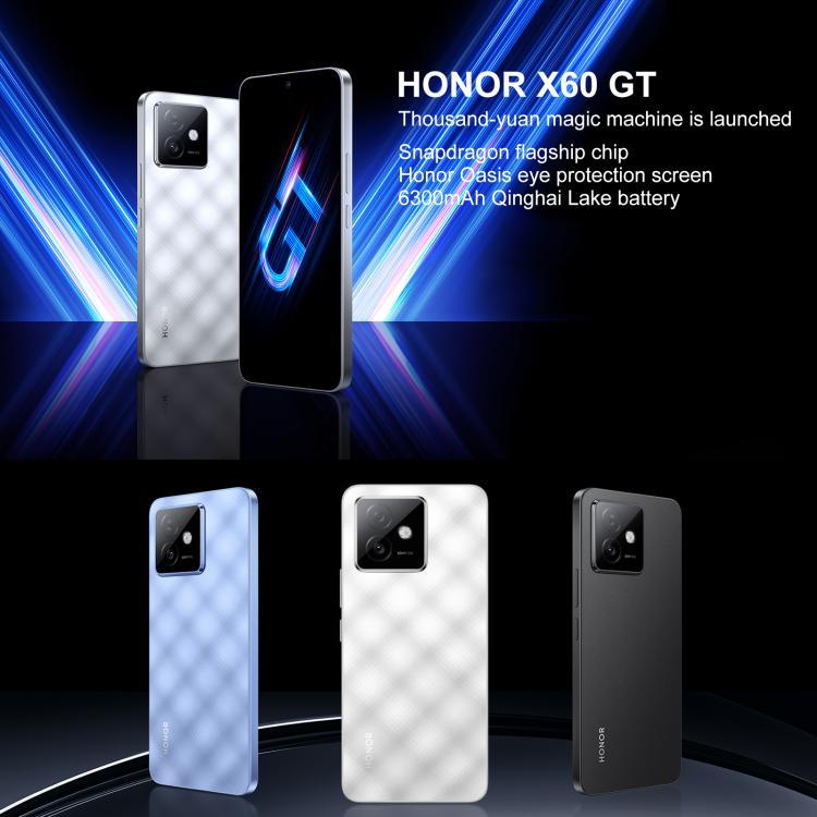 Honor X60 GT, 12GB+256GB, In-screen Fingerprint, 6.7 inch MagicOS 9.0 Android 15.0 Snapdragon 8+ Gen 1 Octa Core, Network: 5G, OTG, NFC, 12GB+256GB