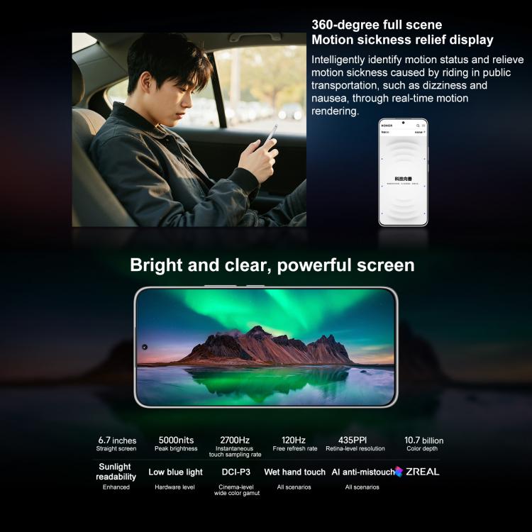 Honor X60 GT, 12GB+512GB, In-screen Fingerprint, 6.7 inch MagicOS 9.0 Android 15.0 Snapdragon 8+ Gen 1 Octa Core, Network: 5G, OTG, NFC, 12GB+512GB