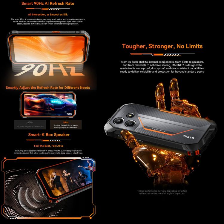 Blackview Oscal Marine 2 Rugged Smartphone – 11000mAh, Android 15