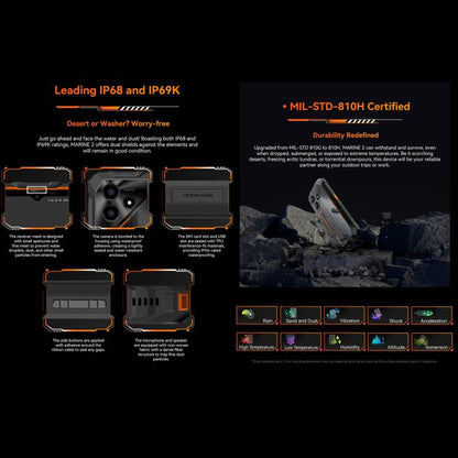 Blackview Oscal Marine 2 Rugged Smartphone – 11000mAh, Android 15