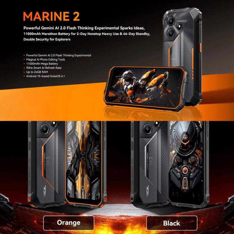 Blackview Oscal Marine 2 Rugged Smartphone – 11000mAh, Android 15
