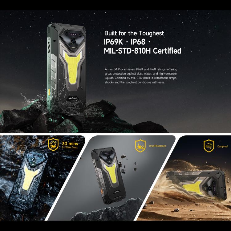 Ulefone Armor 34 Pro Projector Rugged Phone 1