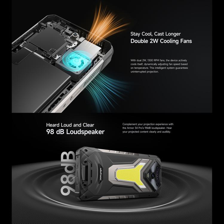 Ulefone Armor 34 Pro Projector Rugged Phone 1