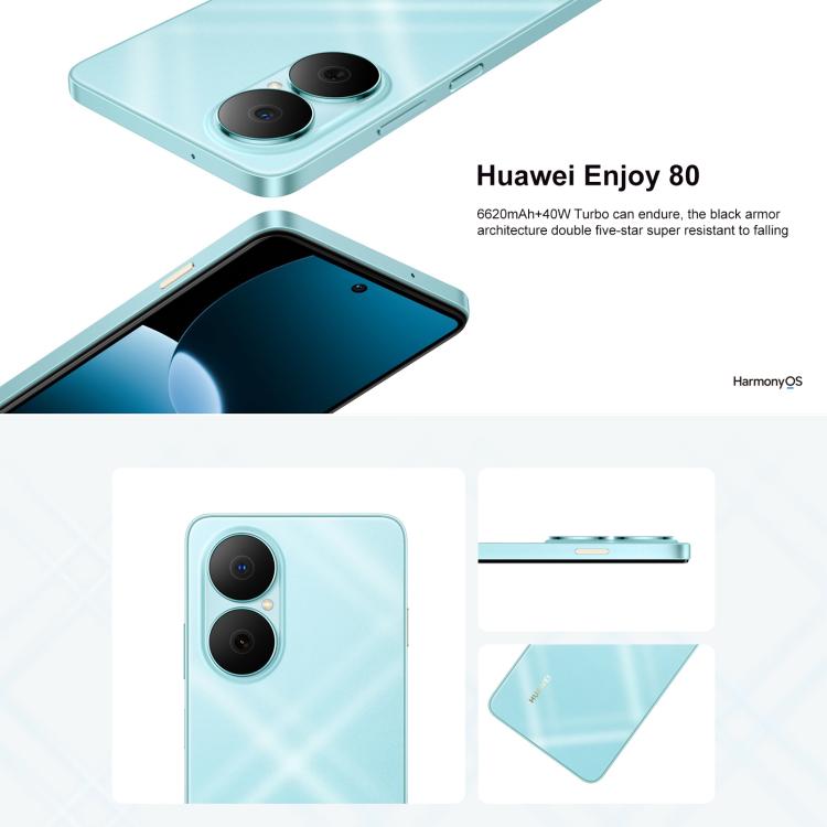 HUAWEI Enjoy 80, 8GB+512GB, Side Fingerprint, 6.67 inch HarmonyOS 4.0, OTG, Not Support Google Play, 8GB+512GB