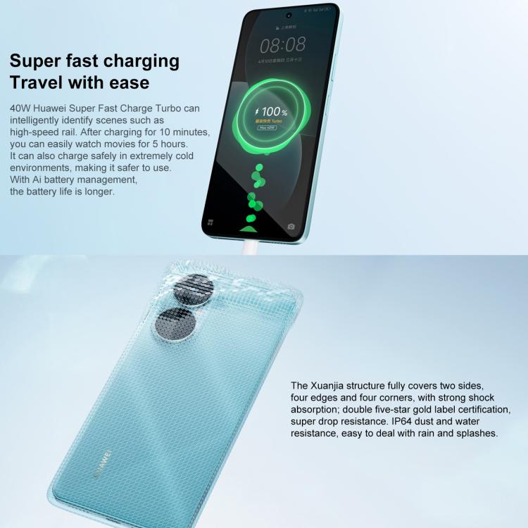 HUAWEI Enjoy 80, 8GB+512GB, Side Fingerprint, 6.67 inch HarmonyOS 4.0, OTG, Not Support Google Play, 8GB+512GB