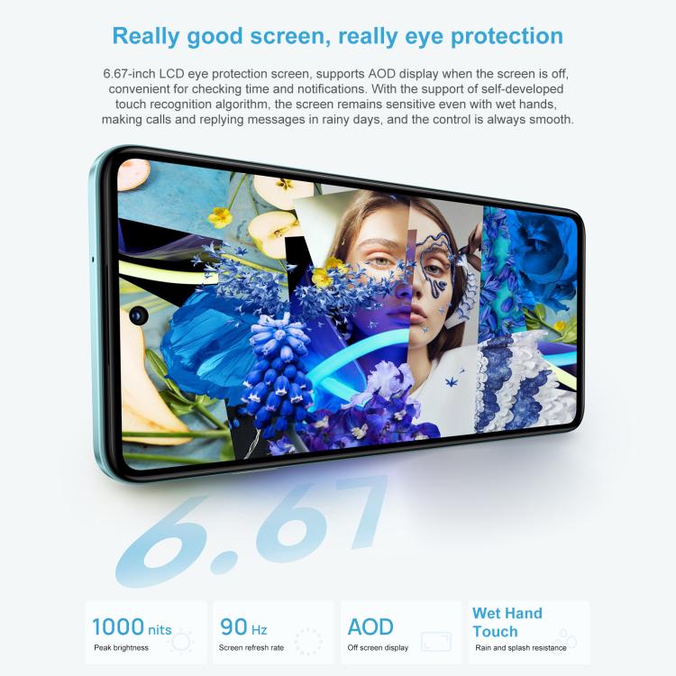 HUAWEI Enjoy 80, 8GB+512GB, Side Fingerprint, 6.67 inch HarmonyOS 4.0, OTG, Not Support Google Play, 8GB+512GB