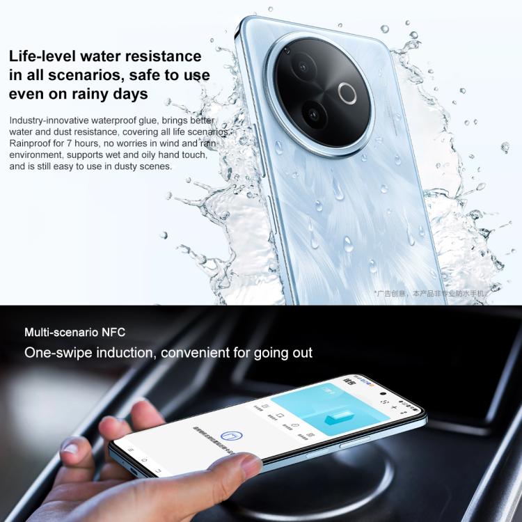 vivo Y300i, 12GB+512GB, Face ID / Side Fingerprint, 6.68 inch Android 15 OriginOS 5 Snapdragon 4 Gen 2 Octa Core, OTG, NFC, Network: 5G, 12GB+512GB