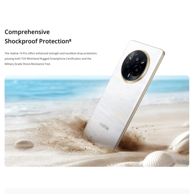 Realme 14 Pro, 16GB+512GB, Screen Fingerprint Identification, 6.77 inch Realme UI 6.0 Dimensity 7300 Octa Core, NFC, Network: 5G, Realme 14 Pro, 16GB+512GB, 16GB+512GB
