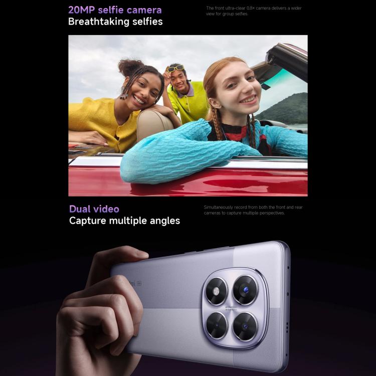 Xiaomi Redmi Note 14 Pro 5G Global, 8GB+256GB, In-screen Fingerprint, 6.67 inch Xiaomi HyperOS MediaTek Dimensity 7300-Ultra Octa Core, NFC, Network: 5G, Note 14 Pro 5G, 8GB+256GB(Black), Note 14 Pro 5G, 8GB+256GB(Purple)