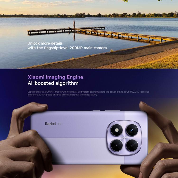 Xiaomi Redmi Note 14 Pro 5G Global, 8GB+256GB, In-screen Fingerprint, 6.67 inch Xiaomi HyperOS MediaTek Dimensity 7300-Ultra Octa Core, NFC, Network: 5G, Note 14 Pro 5G, 8GB+256GB(Black), Note 14 Pro 5G, 8GB+256GB(Purple)