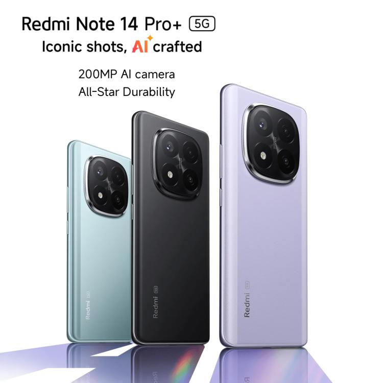 Xiaomi Redmi Note 14 Pro+ 5G Global, 8GB+256GB, In-screen Fingerprint, 6.67 inch Xiaomi HyperOS Snapdragon 7s Gen 3 Octa Core, NFC, Network: 5G