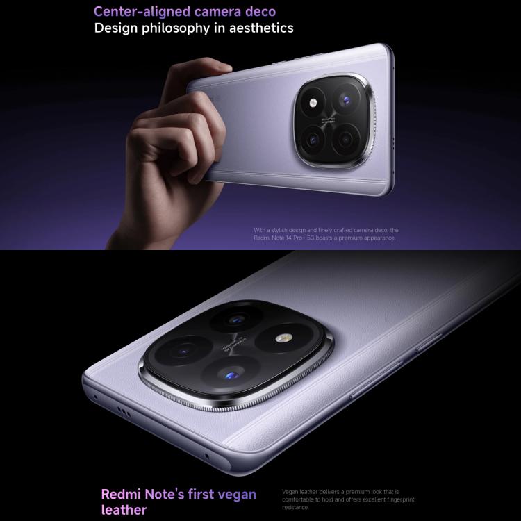 Xiaomi Redmi Note 14 Pro+ 5G Global, 8GB+256GB, In-screen Fingerprint, 6.67 inch Xiaomi HyperOS Snapdragon 7s Gen 3 Octa Core, NFC, Network: 5G
