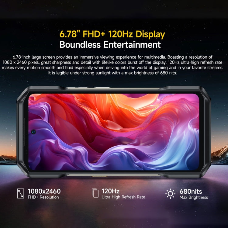 Ulefone Armor 27 Pro Rugged Phone, 12GB+256GB, Night Vision, 10600mAh, 6.78 inch Android 14 MediaTek Dimensity 6300 Octa Core, Network: 5G, NFC, Armor 27 Pro - NMNYSX
