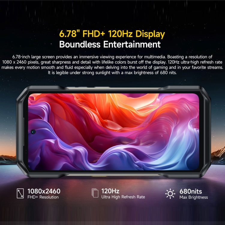 Ulefone Armor 27T Pro Rugged Phone, Thermal Imaging, 12GB+256GB, Night Vision, 10600mAh, 6.78 inch Android 14 MediaTek Dimensity 6300 Octa Core, Network: 5G, NFC, Armor 27T Pro - NMNYSX