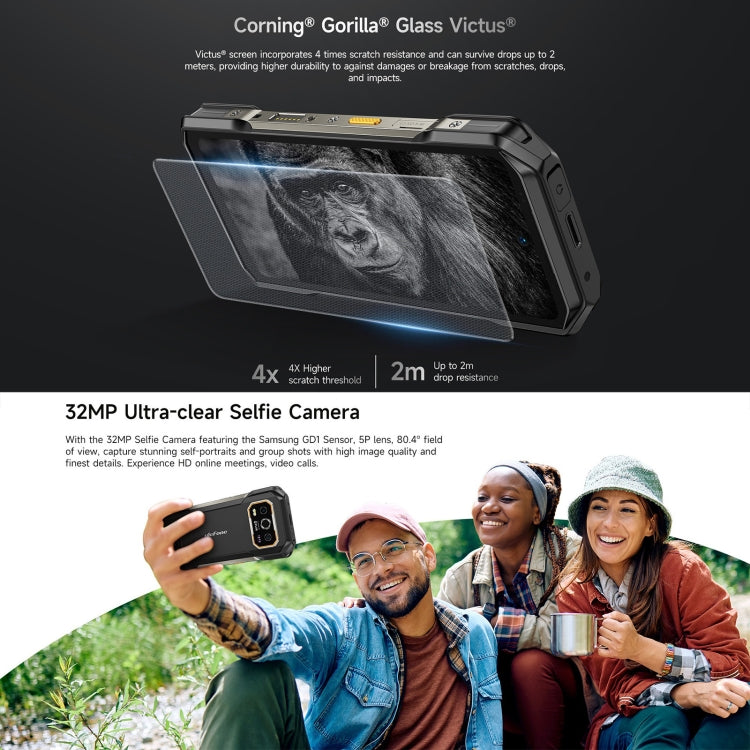 Ulefone Armor 27T Pro Rugged Phone, Thermal Imaging, 12GB+256GB, Night Vision, 10600mAh, 6.78 inch Android 14 MediaTek Dimensity 6300 Octa Core, Network: 5G, NFC, Armor 27T Pro - NMNYSX