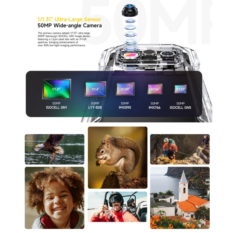 Ulefone Armor 27T Pro Rugged Phone, Thermal Imaging, 12GB+256GB, Night Vision, 10600mAh, 6.78 inch Android 14 MediaTek Dimensity 6300 Octa Core, Network: 5G, NFC, Armor 27T Pro - NMNYSX