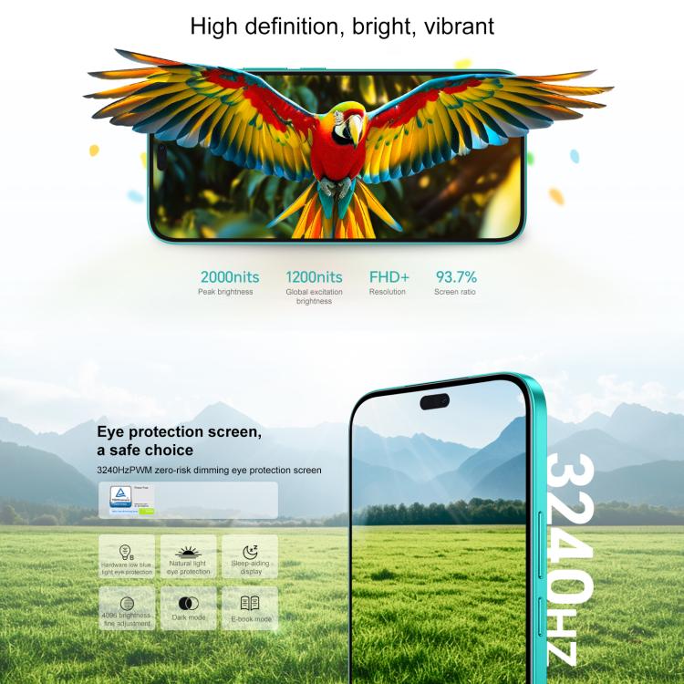 Honor Play9T Pro, 8GB+256TB, Screen Fingerprint, 6.7 inch MagicOS 8.0 Android 14.0 Dimensity 6080 Octa Core, Network: 5G, OTG, Honor Play9T Pro, 8GB+256GB