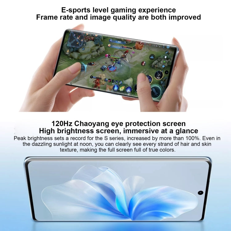 vivo S18, Dual Back Cameras, 8GB+256GB, Face ID Screen Fingerprint Identification, 6.78 inch Android 14.0 OriginOS 4 Snapdragon 7 Gen 3 Octa Core 2.63GHz, OTG, NFC, Network: 5G, Support Google Play, vivo S18, 8GB+256GB, 8GB+256GB