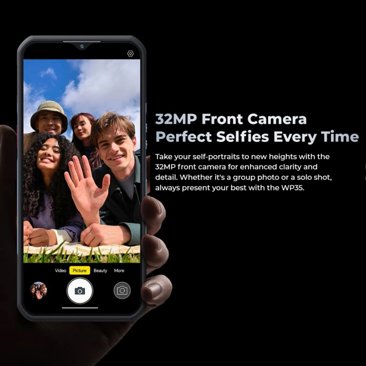 Oukitel WP35 5G Rugged Phone, 8GB+256GB, IP68/IP69K Fingerprint Identification, 11000mAh, 6.6 inch MediaTek Dimensity 6100+ Octa Core, NFC, OTG, Network: 5G, WP35 5G - NMNYSX