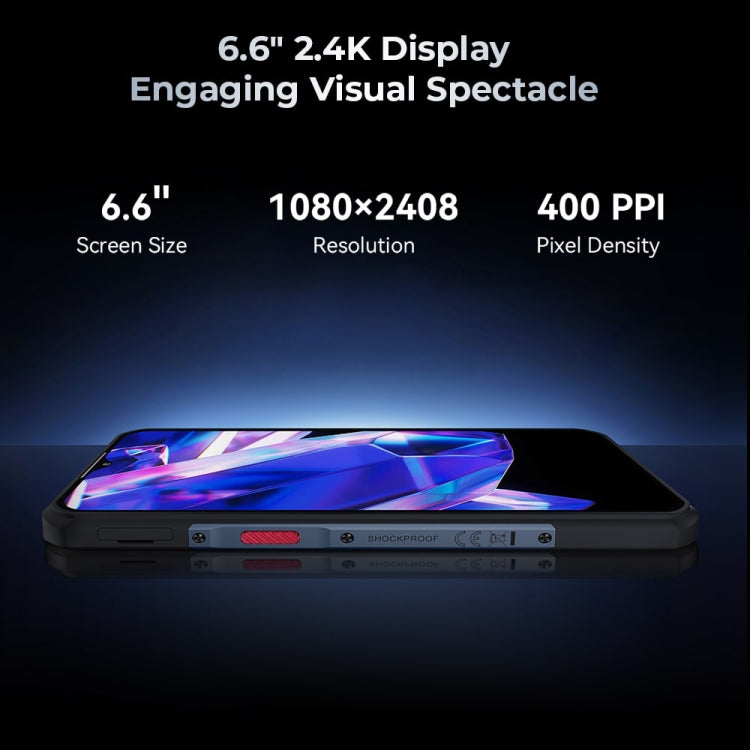 Oukitel WP35 5G Rugged Phone, 8GB+256GB, IP68/IP69K Fingerprint Identification, 11000mAh, 6.6 inch MediaTek Dimensity 6100+ Octa Core, NFC, OTG, Network: 5G, WP35 5G - NMNYSX