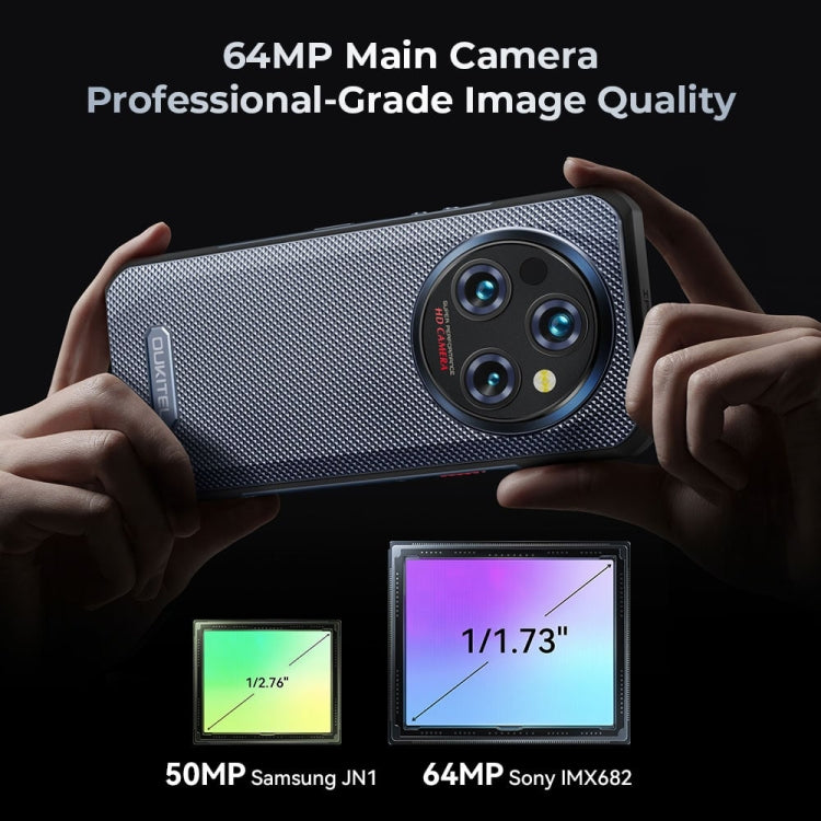 Oukitel WP35 5G Rugged Phone, 8GB+256GB, IP68/IP69K Fingerprint Identification, 11000mAh, 6.6 inch MediaTek Dimensity 6100+ Octa Core, NFC, OTG, Network: 5G, WP35 5G - NMNYSX