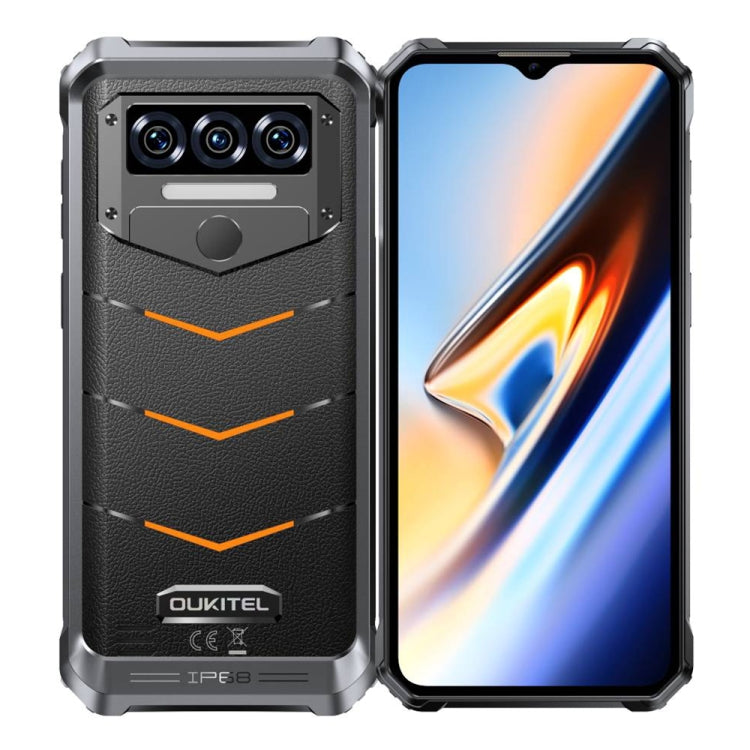 Oukitel WP38 Rugged Phone, 12GB+256GB, IP68/IP69K, Fingerprint Identification, 10600mAh, 6.52 inch MediaTek MT8788 Octa Core, NFC, OTG, Network: 4G - NMNYSX