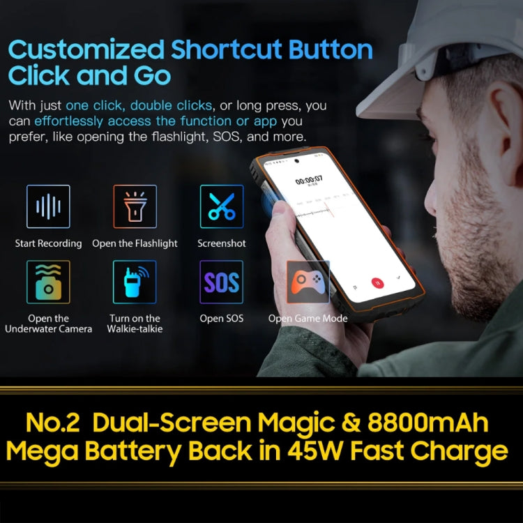 Blackview Oscal PILOT 2, IP68/IP69K/MIL-STD-810H, 4.3 inch Android 13 MediaTek MT6789 Octa Core, Network: 4G, OTG, NFC - NMNYSX