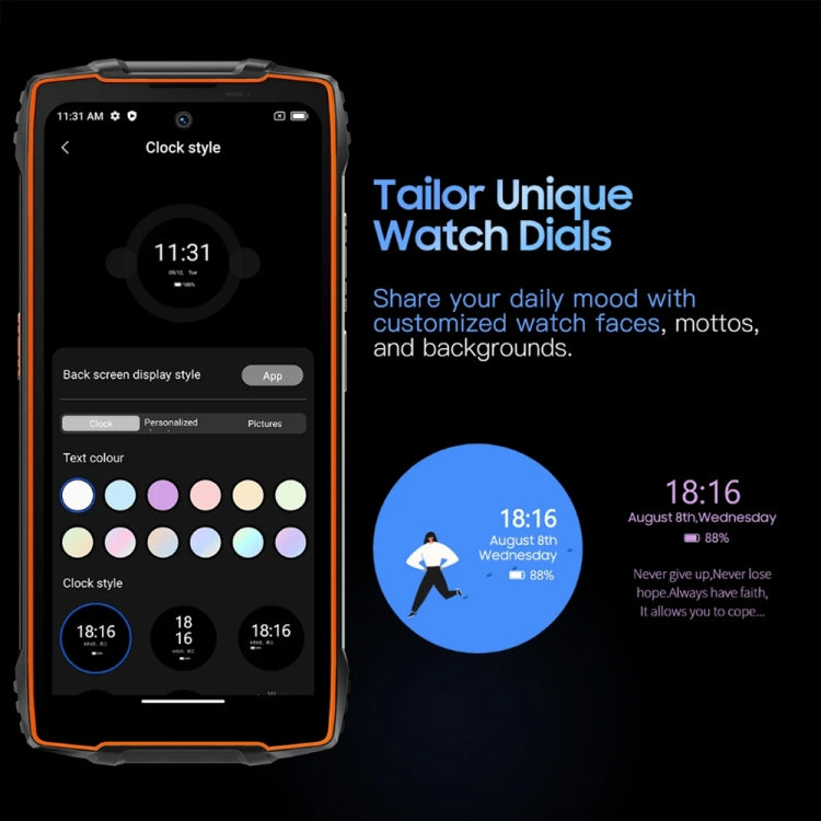 Blackview Oscal PILOT 2, IP68/IP69K/MIL-STD-810H, 4.3 inch Android 13 MediaTek MT6789 Octa Core, Network: 4G, OTG, NFC - NMNYSX
