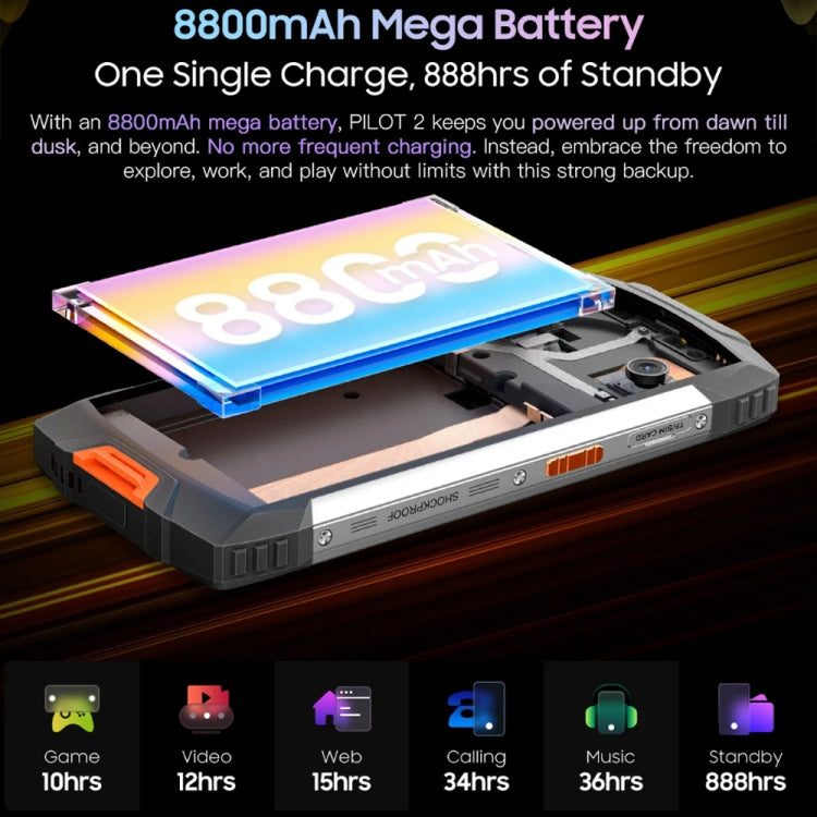 Blackview Oscal PILOT 2, IP68/IP69K/MIL-STD-810H, 4.3 inch Android 13 MediaTek MT6789 Octa Core, Network: 4G, OTG, NFC - NMNYSX
